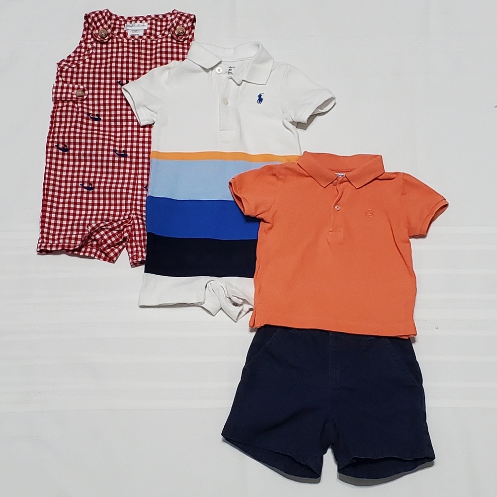 Lot of 4 Baby Boy Summer Clothes